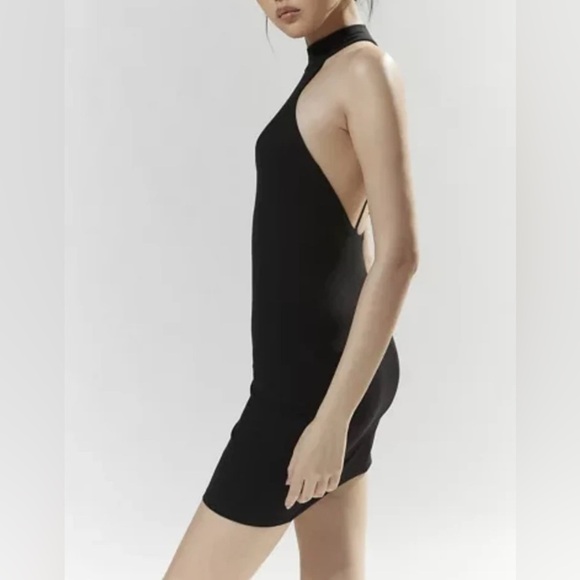 Zara Black Backless  Halter Dress M - Picture 2 of 14